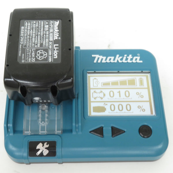 makita マキタ 18V 3.0Ah Li-ionバッテリ 残量表示付 充電回数15回 BL1830B A-60442 中古美品