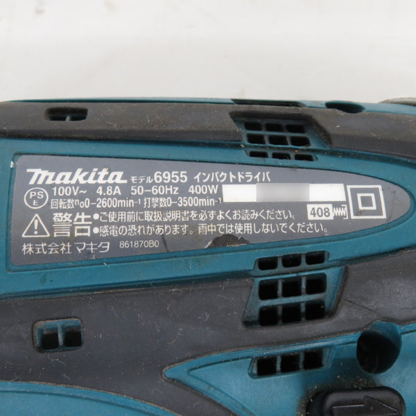 makita マキタ 100V インパクトドライバ 青 ケース付 6955SPK 中古