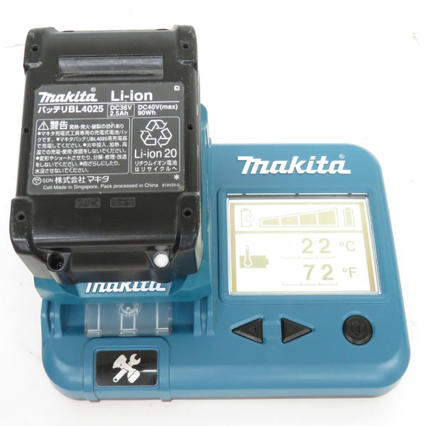 makita マキタ 40Vmax 2.5Ah Li-ionバッテリ 残量表示付 雪マーク付 充電回数42回 BL4025 A-69923 中古