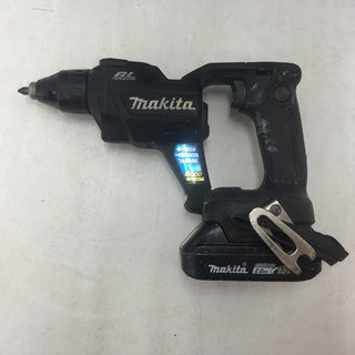 makita マキタ 18V 2.0Ah 充電式スクリュードライバ 黒 ケース・充電器・バッテリ2個セット バッテリ1個残量表示ボタンシールはがれ FS600DRAXB 中古