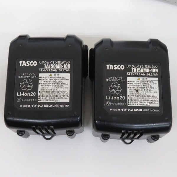 イチネンTASCO タスコ 14.4V 4.0Ah ウルトラミニ充電式シングルステージ真空ポンプ オイル逆流防止弁付 ケース・充電器・バッテリ2個セット 通電確認のみ TA150MR 中古