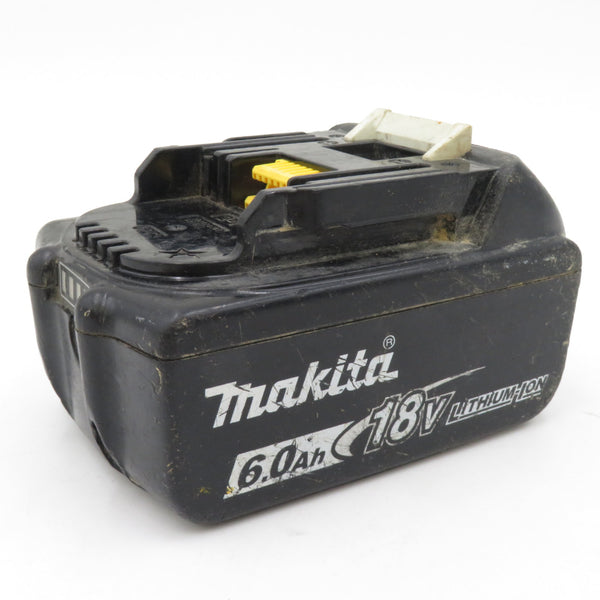 makita マキタ 18V 6.0Ah Li-ionバッテリ 残量表示・雪マーク付 充電回数34回 BL1860B A-60464 中古