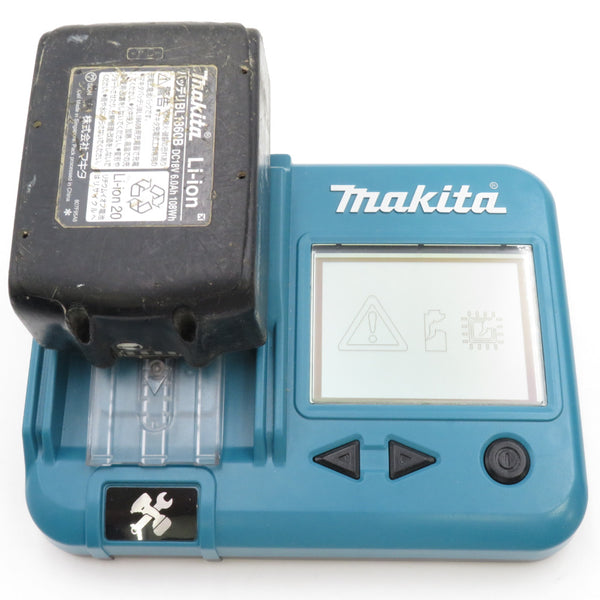 makita マキタ 18V 6.0Ah Li-ionバッテリ 残量表示・雪マーク付 充電回数34回 BL1860B A-60464 中古