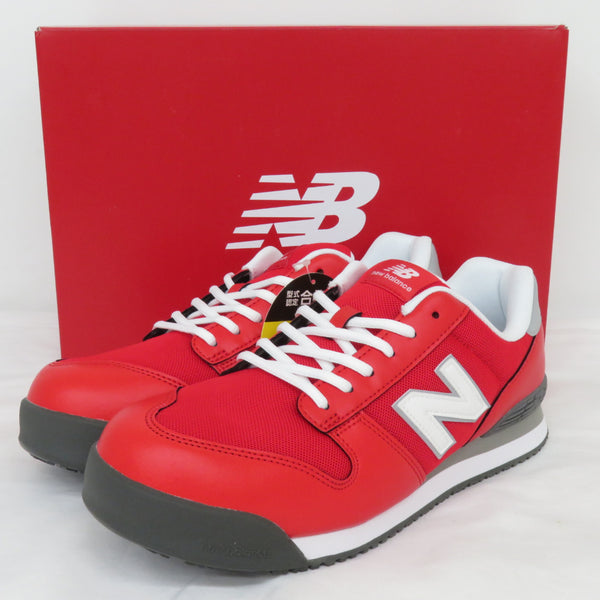 NEW BALANCE ニューバランス プロテクティブスニーカー 安全靴 ポートランド JSAA A種認定 27.0cm 3E相当 RED＋RED＋WHITE PL-331 未着用品