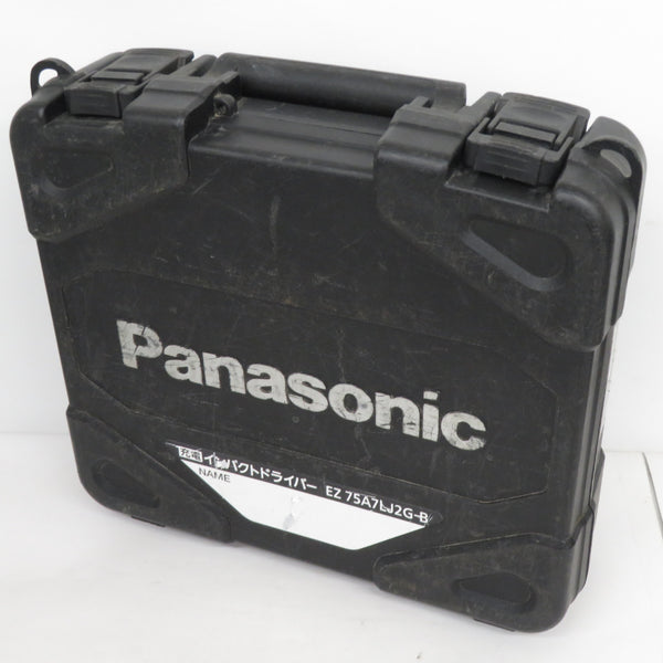 Panasonic パナソニック 18V 5.0Ah 充電インパクトドライバ デュアル 黒 ケース・充電器・バッテリ1個セット EZ75A7 中古