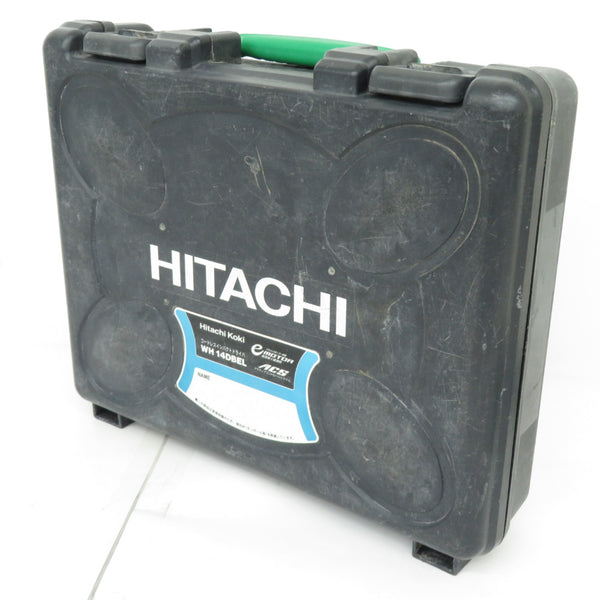 日立工機 HiKOKI ハイコーキ 14.4V 3.0Ah コードレスインパクトドライバ アグレッシブグリーン ケース・充電器・バッテリ1個セット やや軸ブレあり WH14DBEL 中古