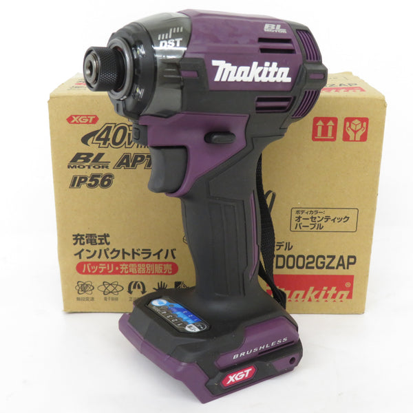 makita マキタ 40Vmax対応 充電式インパクトドライバ オーセンティックパープル 本体のみ TD002GZAP 未使用品 | テイクハンズ  takehands | 工具専門店 テイクハンズ