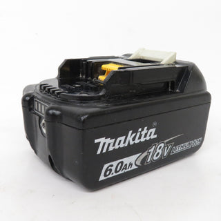 makita マキタ 18V 6.0Ah Li-ionバッテリ 残量表示付 雪マークなし 充電回数158回 残量表示ボタン破れあり BL1860B A-60464 中古