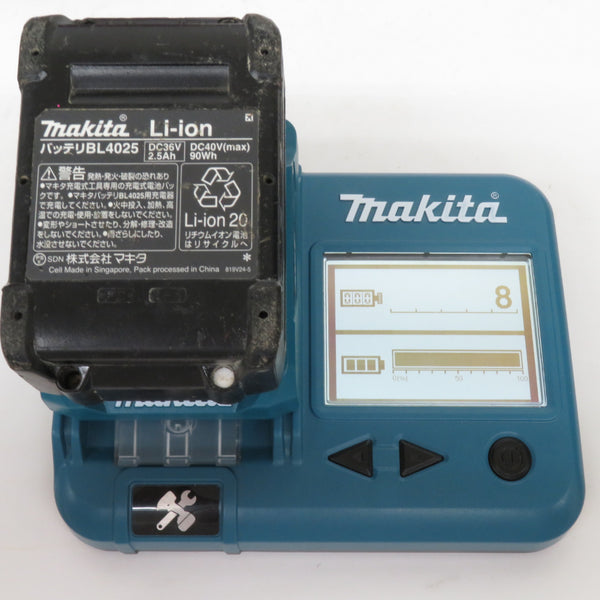 makita マキタ 40Vmax 2.5Ah 充電式インパクトドライバ 青 ケース・充電器・バッテリ2個セット TD002GRDX 中古