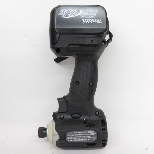 makita マキタ 14.4V 6.0Ah 充電式インパクトドライバ 黒 ケース・充電器・バッテリ1個セット TD161D 中古美品