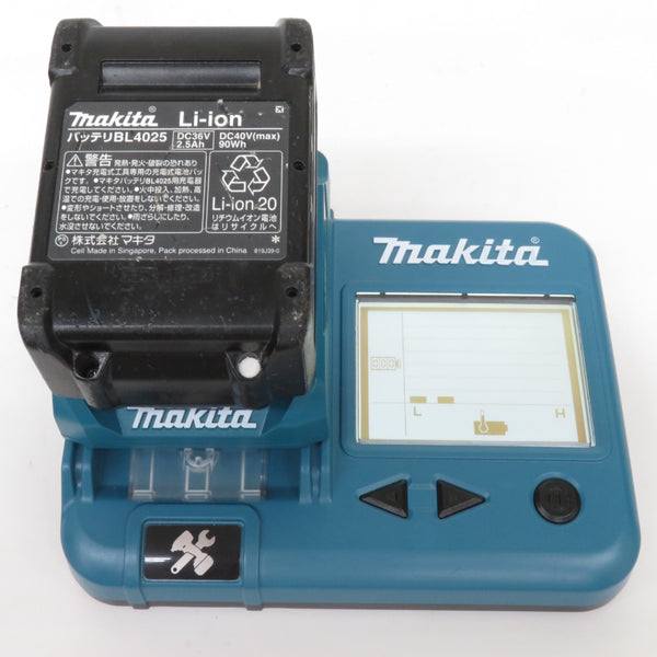 makita マキタ 40Vmax 2.5Ah Li-ionバッテリ 残量表示付 雪マーク付 充電回数4回 BL4025 A-69923 中古