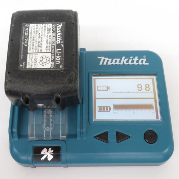 makita マキタ 18V 6.0Ah Li-ionバッテリ 残量表示付 雪マーク付 充電回数98回 BL1860B A-60464 中古