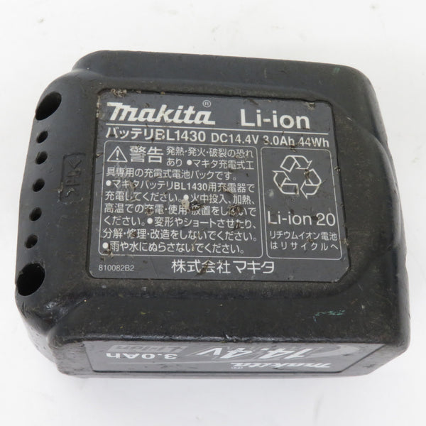 makita マキタ 14.4V 3.0Ah Li-ionバッテリ 残量表示なし 充電回数105回 BL1430 A-42634 中古