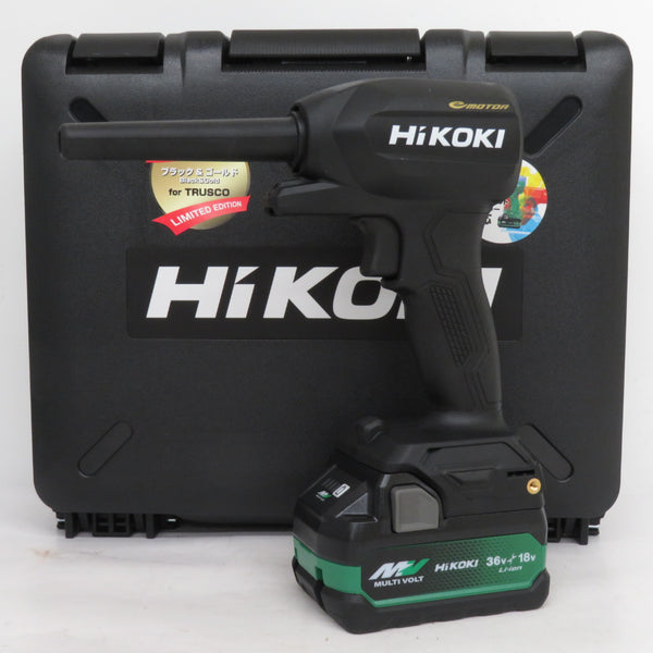 HiKOKI ハイコーキ マルチボルト36V コードレスエアダスタ ブラック/ゴールド ケース・充電器・バッテリ2個セット RA18DA(2ZPZ)(BG) 中古美品