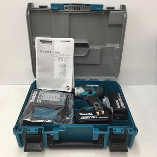 makita マキタ 18V 6.0Ah 充電式ソフトインパクトドライバ 青 ケース・充電器・バッテリ2個セット TS141DRGX 未使用品