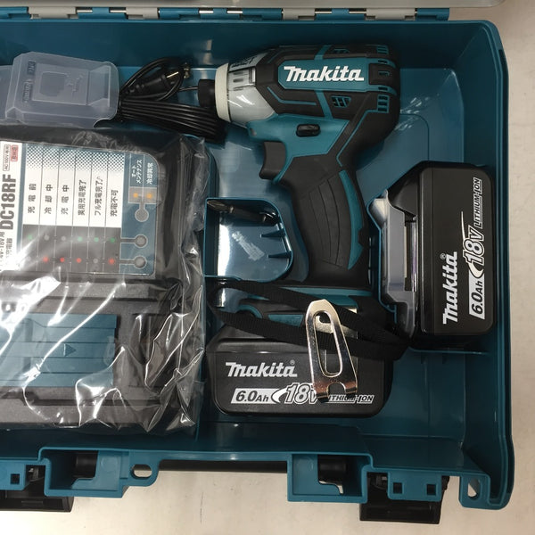 makita マキタ 18V 6.0Ah 充電式ソフトインパクトドライバ 青 ケース・充電器・バッテリ2個セット TS141DRGX 未使用品