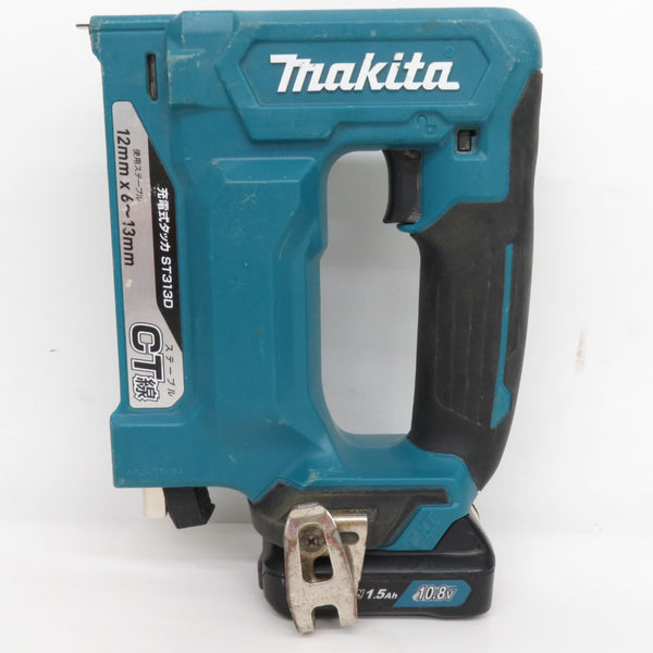 makita マキタ 10.8V 1.5Ah 12×13mm 充電式タッカ CT線ステープル専用 ケース・充電器・バッテリ2個セット ST313DSH 中古