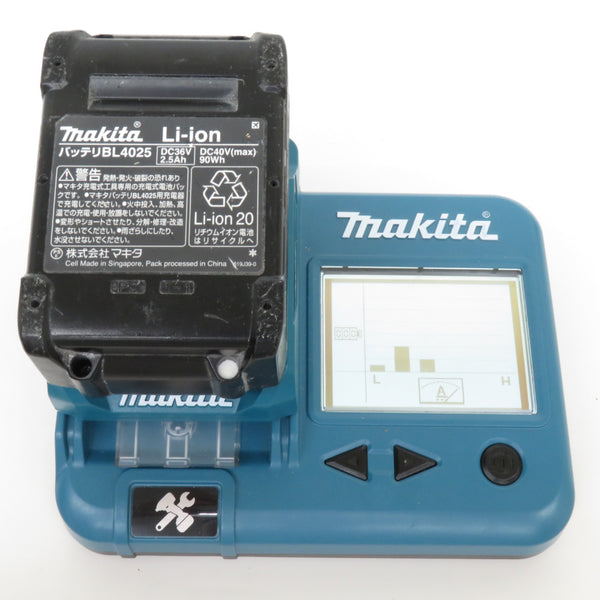 makita マキタ 40Vmax 2.5Ah Li-ionバッテリ 残量表示付 雪マーク付 充電回数103回 残量表示ボタン部むき出し BL4025 A-69923 中古