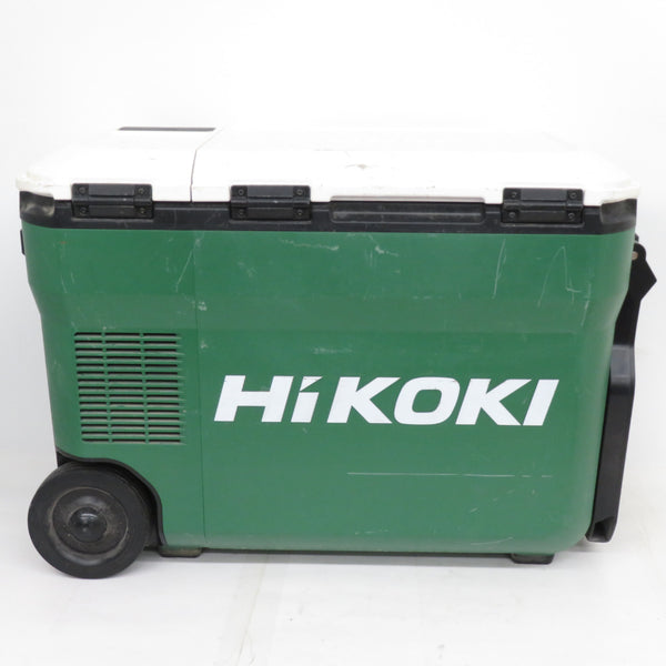 HiKOKI ハイコーキ 14.4V/18V/マルチボルトバッテリ対応 コードレス冷温庫 18L アグレッシブグリーン 本体のみ ACアダプタ付 UL18DB 中古