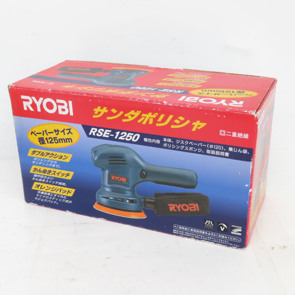 RYOBI KYOCERA 京セラ 100V 125mm サンダポリシャ ダストバッグ欠品 RSE-1250 中古