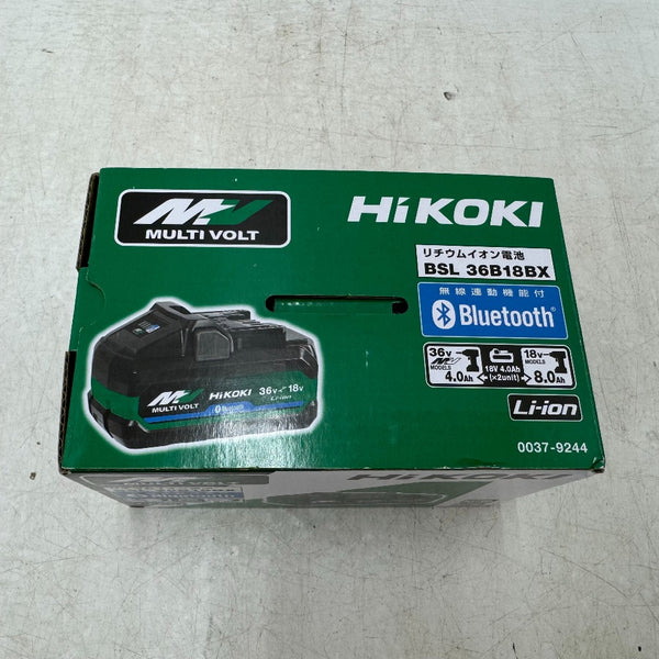 HiKOKI ハイコーキ マルチボルト 36V-4.0Ah 18V-8.0Ah Li-ionバッテリ リチウムイオン電池 新型 Bluetooth連動機能付 外箱汚れあり BSL36B18BX 0037-9244 未使用品