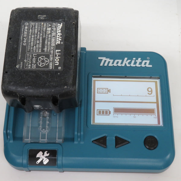 makita マキタ 18V 6.0Ah 充電式ドライバドリル 青 ケース・充電器・バッテリ2個セット DF484DRGX 中古