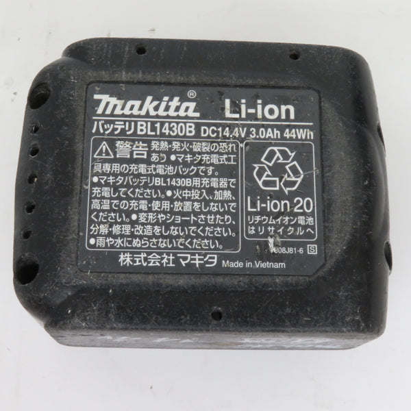 makita マキタ 14.4V 3.0Ah Li-ionバッテリ 残量表示付 充電回数60回 BL1430B A-60698 中古