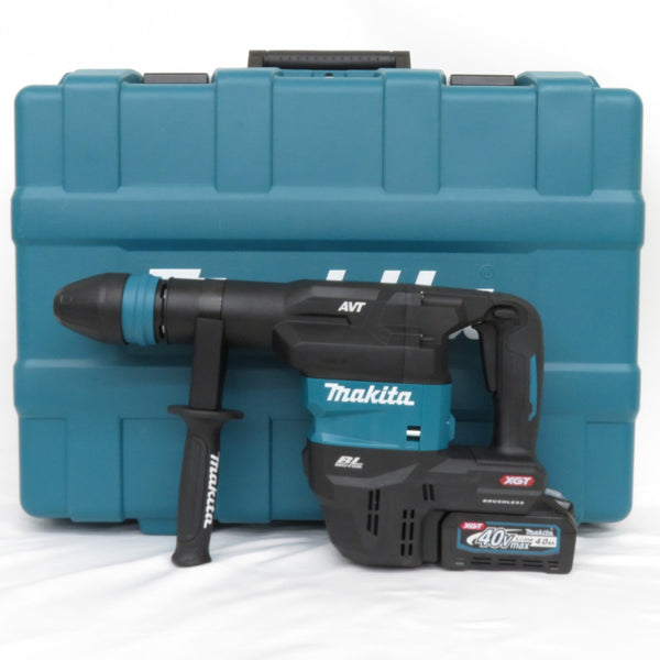 makita マキタ 40Vmax 4.0Ah 充電式ハンマ SDSマックス ケース・充電器・バッテリ2個セット HM001GRMX 中古美品