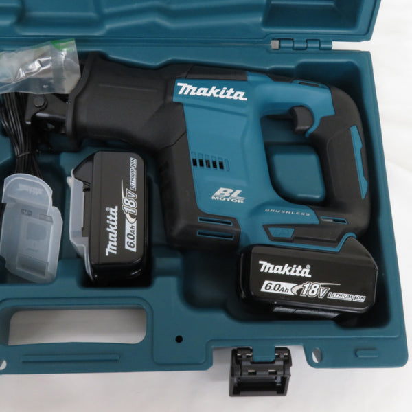 makita マキタ 18V 6.0Ah 充電式レシプロソー ワンハンドタイプ ケース・充電器・バッテリ2個セット JR188DRGX 未使用品