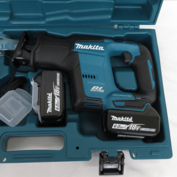 makita マキタ 18V 6.0Ah 充電式レシプロソー ワンハンドタイプ ケース・充電器・バッテリ2個セット JR188DRGX 未使用品