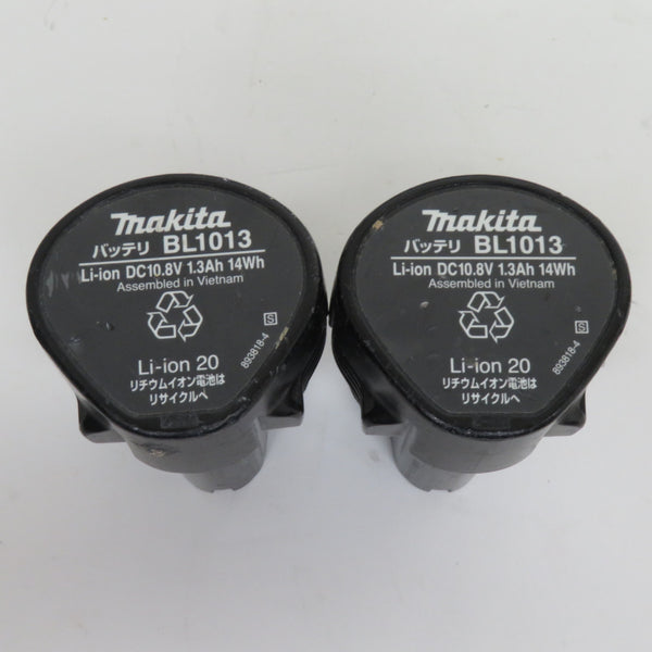 makita マキタ 10.8V 1.3Ah 充電式インパクトドライバ 白 ケース・充電器・バッテリ2個セット TD090DWXW 中古