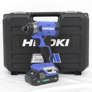 HiKOKI ハイコーキ 18V 2.0Ah コードレスインパクトドライバ ケース・充電器・バッテリ2個セット FWH18DA(2BG) 未使用品