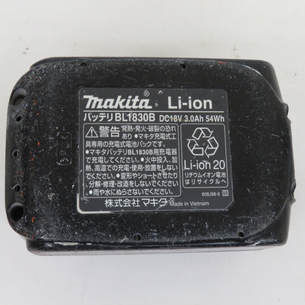 makita マキタ 18V 3.0Ah Li-ionバッテリ 残量表示付 充電回数209回 残量表示ボタン破損 BL1830B A-60442 中古