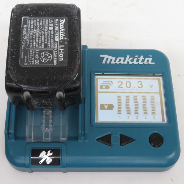 makita マキタ 18V 3.0Ah Li-ionバッテリ 残量表示付 充電回数209回 残量表示ボタン破損 BL1830B A-60442 中古