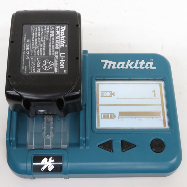 makita マキタ 18V 3.0Ah Li-ionバッテリ 残量表示付 充電回数1回 BL1830B A-60442 中古美品