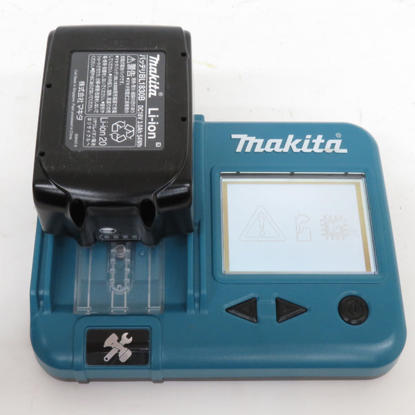 makita マキタ 18V 3.0Ah Li-ionバッテリ 残量表示付 充電回数1回 BL1830B A-60442 中古美品