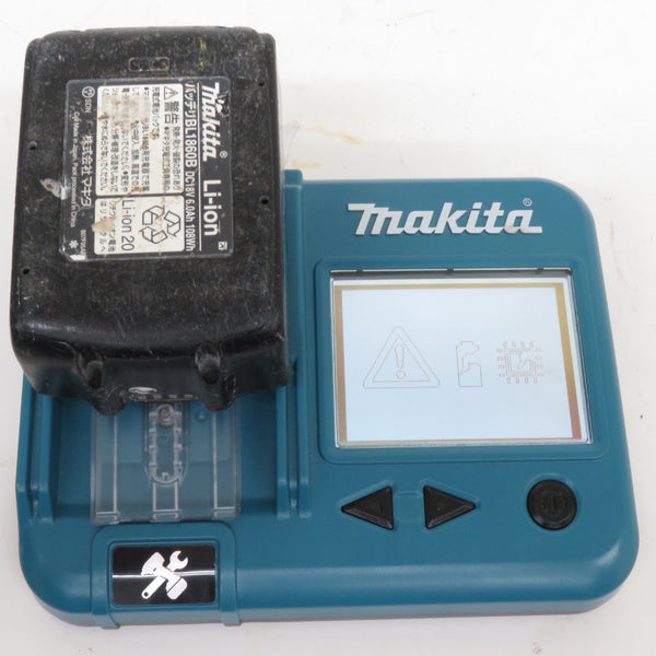 makita マキタ 18V 6.0Ah Li-ionバッテリ 残量表示付 雪マーク付 充電回数129回 BL1860B A-60464 中古