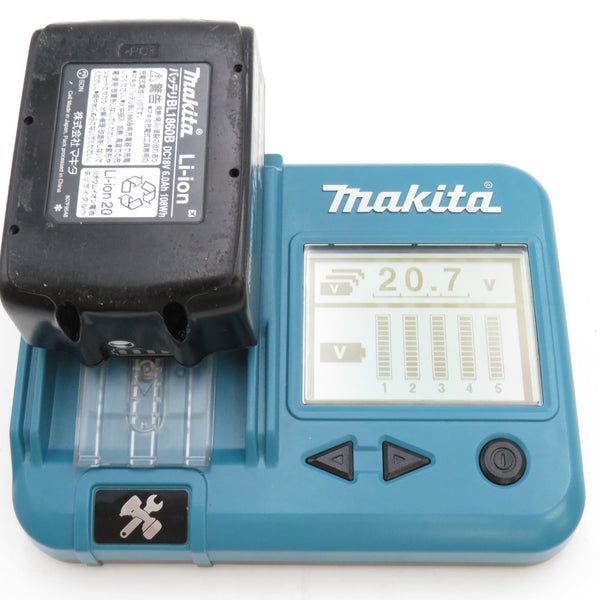 makita マキタ 18V 6.0Ah Li-ionバッテリ 残量表示付 雪マーク付 充電回数11回 BL1860B A-60464 中古美品