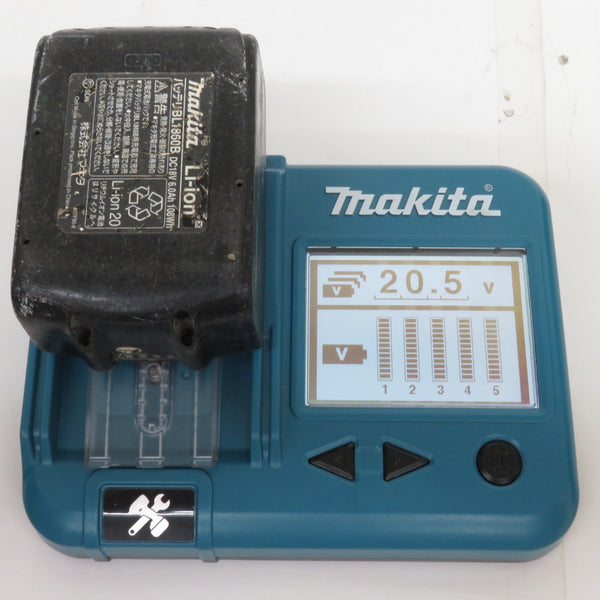 makita マキタ 18V 6.0Ah Li-ionバッテリ 残量表示付 雪マークなし 充電回数103回 BL1860B A-60464 中古