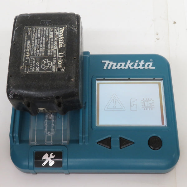 makita マキタ 18V 6.0Ah Li-ionバッテリ 残量表示付 雪マークなし 充電回数103回 BL1860B A-60464 中古