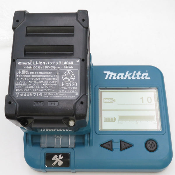 makita マキタ 40Vmax 4.0Ah Li-ionバッテリ 残量表示付 雪マーク付 充電回数10回 BL4040 A-69939 中古美品