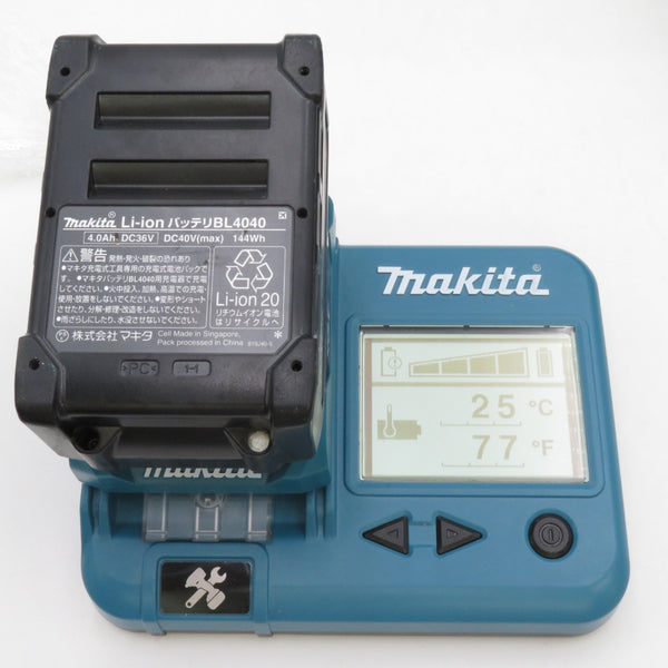 makita マキタ 40Vmax 4.0Ah Li-ionバッテリ 残量表示付 雪マーク付 充電回数10回 BL4040 A-69939 中古美品