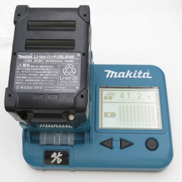 makita マキタ 40Vmax 4.0Ah Li-ionバッテリ 残量表示付 雪マーク付 充電回数10回 BL4040 A-69939 中古美品