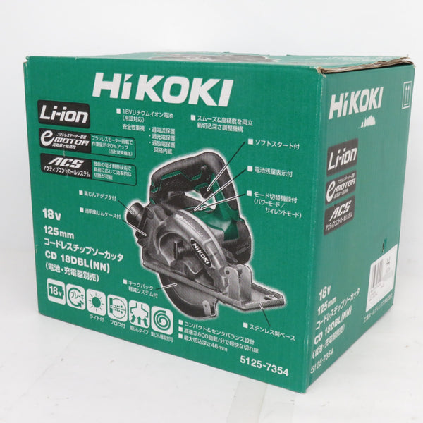 HiKOKI ハイコーキ 18V対応 125mm コードレスチップソーカッタ 本体のみ CD18DBL(NN) 未使用品