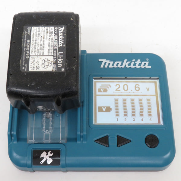 makita マキタ 18V 6.0Ah Li-ionバッテリ 残量表示付 雪マーク付 充電回数27回 BL1860B A-60464 中古