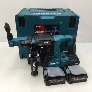 makita マキタ 40Vmax 2.5Ah 28mm 充電式ハンマドリル 青 SDSプラス ケース・充電器・バッテリ2個・集じんシステムセット HR001GRDXV 未使用品