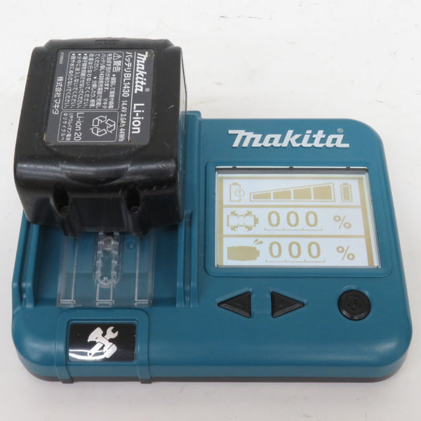 makita マキタ 14.4V 3.0Ah Li-ionバッテリ 残量表示なし 充電回数106回 BL1430 A-42634 中古