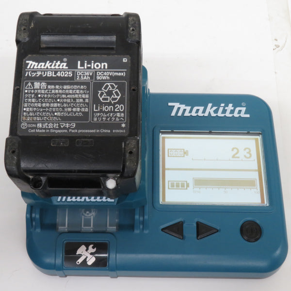 makita マキタ 40Vmax 2.5Ah Li-ionバッテリ 残量表示付 雪マーク付 充電回数23回 BL4025 A-69923 中古