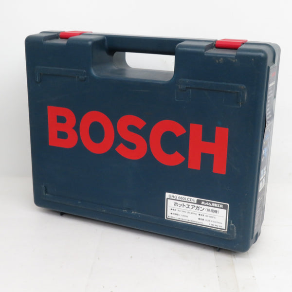 BOSCH ボッシュ 100V ホットエアガン ヒートガン 熱風温度最大600℃ ケース付 本体カバー一部欠品 GHG660LCD 中古