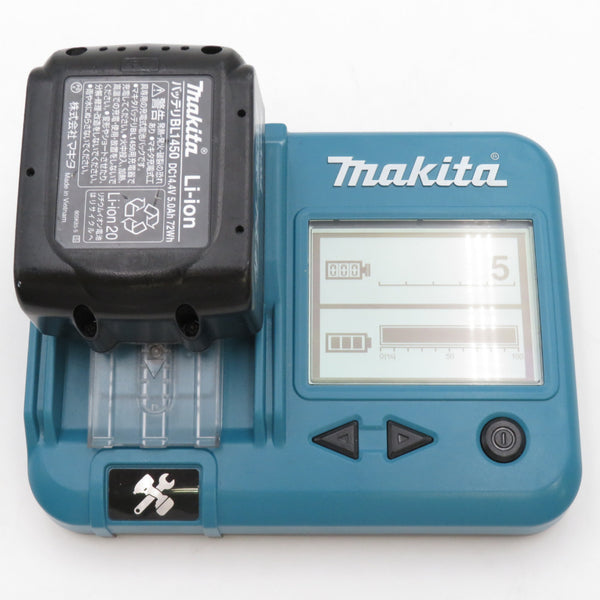 makita マキタ 14.4V 5.0Ah Li-ionバッテリ 残量表示なし 充電回数5回 BL1450 A-59259 中古美品